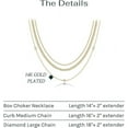 PAVOI 14K Yellow Gold Plated Dainty Layering Necklaces for Women ...