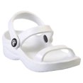 thumbnail image 1 of Kids' Dawgs 3-Strap Sandals White Size 2, 1 of 1