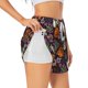 thumbnail image 1 of Balery Halloween With Skull Pantalones cortos deportivos para mujer con forro y dos bolsillos, elásticos, para entrenamiento, gimnasio, yoga-XX-Large, 1 of 7