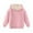 Pink, variant on Fancifize Kids Sherpa Hoodies Sweatshirts Winter Warm Long Sleeve Fuzzy Fleece Pullover Top Fall Fashion Outwear for Girls Boys