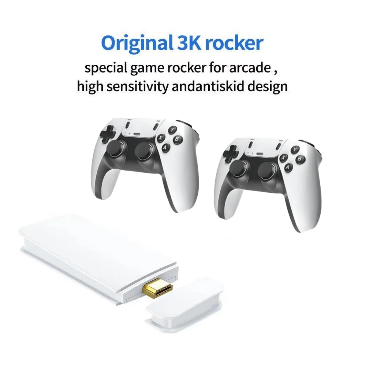 ZYTKWT M15 Video Game Console - 4K HDMI, 2.4G Wireless Controller, 64GB, 40,000+ Games, 28 Emulators, Portable Game Stick