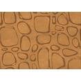 thumbnail image 1 of Ahgly Company Machine Washable Indoor Rectangle Transitional Dark Orange Area Rugs, 2' x 5', 1 of 7