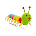 thumbnail image 2 of Inchworm Caterpillar Stuffed Plush Toy, Soft Pp Cotton For Comfortable Touch, Kids Children Doll For Birthday Gift Playtime, 2 of 5
