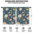 thumbnail image 2 of Blackout Kids Curtains,Pioneer Flower Floral Print Pattern Childrens Insulated Curtains Set Of 2,Bedroom Essentials,Toddler Room Decor 42"x54", 2 of 5