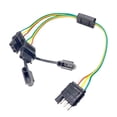 thumbnail image 2 of DYNWAVECA Universal 4-Way Flat Y-Splitter Trailer Light Wiring Plugs Adapters LED Strip Brake Turn Tailgate Light Bar Plug Adapter Extension Harness, 2 of 7