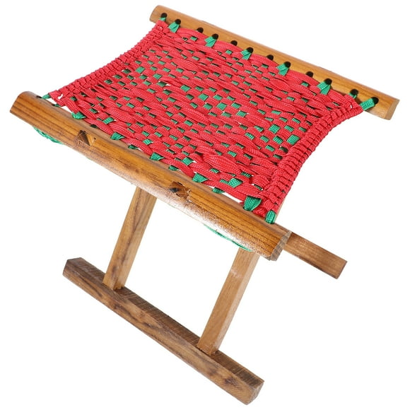 Phenofice Tabouret Pliant Durable Tabourets Portables Tissu Rouge Lot de 1 pour la Pêche