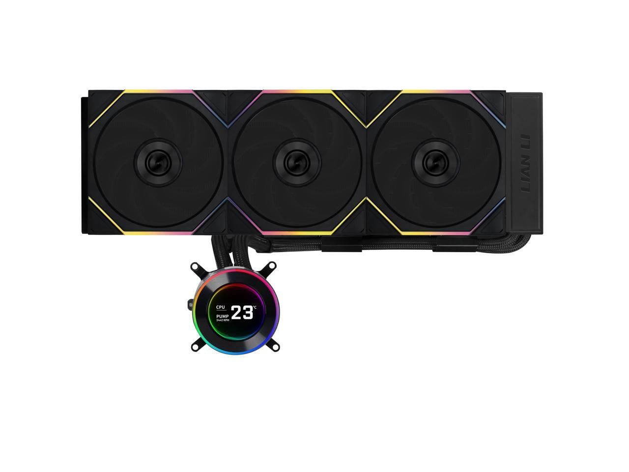 Lian Li HS2LCD36TB HYDROSHIFT II 360 TL RGB Liquid CPU Cooler Black