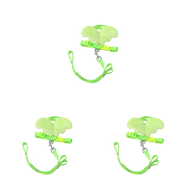 Youkk Angel Wing Rabbit Harness Cat Kitten Pet Leash Outdoor Training Rope Hamster Walking Clothes for Duck Chicken Purple S 3Set