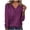 Purple, variant on Womens Fashion V Neck Short Sleeve T Shirt - Love Printed Top, Polyester, S-XXXL, US/UK/EU Sizes, Casual/All Seasons