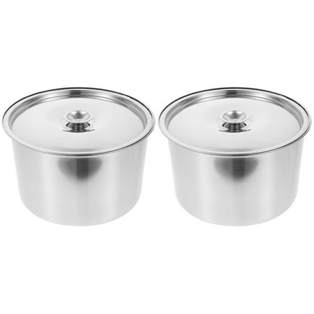 

FRCOLOR 2pcs Salad Mixing Bowl Versatile Storage Bowl Egg Mixing Container Grease Container