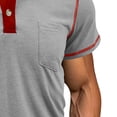 thumbnail image 4 of pstuiky camisetas para hombre, Sudadera con capucha de manga corta de color liso y estilo casual para hombre ropa de hombre l, 4 of 4