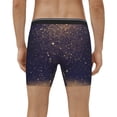 thumbnail image 4 of Disketp Gold Black Glitter Men's Boxer Briefs Men’s Underwear Boxer Briefs for Men, 4 of 7