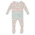 thumbnail image 2 of Print Layette Ruffle Footie with Zipper in Baby Rose Porthole (0-3 Months), 2 of 2