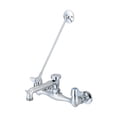 thumbnail image 1 of Central Brass 0054-URC-Q 5.75 in. Two Handle Wallmount Service Sink Faucet - Rough Chrome, 1 of 1