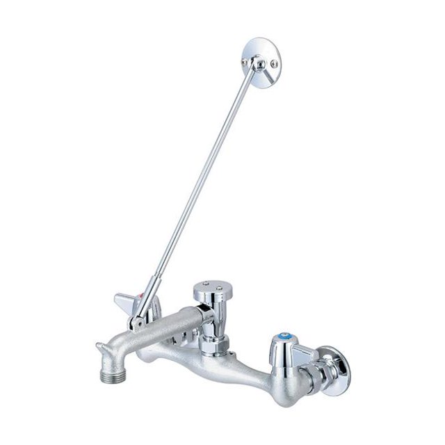 Central Brass 0054-URC-Q 5.75 in. Two Handle Wallmount Service Sink Faucet - Rough Chrome