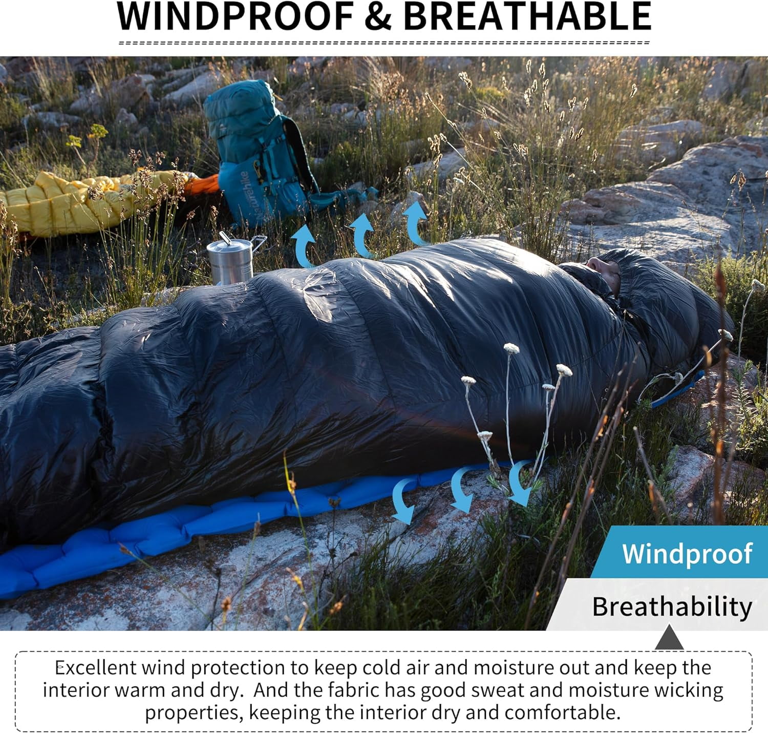 Naturehike Ultralight Down Sleeping Bag, 650FP Backpacking Sleeping Bag for Adults