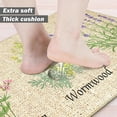 thumbnail image 3 of Green Kitchen Mats for Floor Set of 2 Chic Herbs Plants Pattern Non Skid Washable Kitchen Rug Anti Fatigue Cushioned Memory Foam Kitchen Decor Stain Resistant Kitchen Mat, 3 of 6