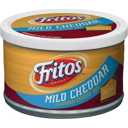 - (2 Pack) Fritos Mid Cheddar Flavored Cheese Dip, 9 oz