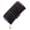 Black, variant on Double Zip Wristlet Wallet For Women Patent Crocodile Card Money Holder (Orange)