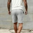 thumbnail image 6 of Thousandth Men's Summer Solid Color Relaxed Chino Shorts Casual Elastic Waist Drawstring Thin Breathable Pocket Shorts for Gym, Running, Basketball, 6 of 7