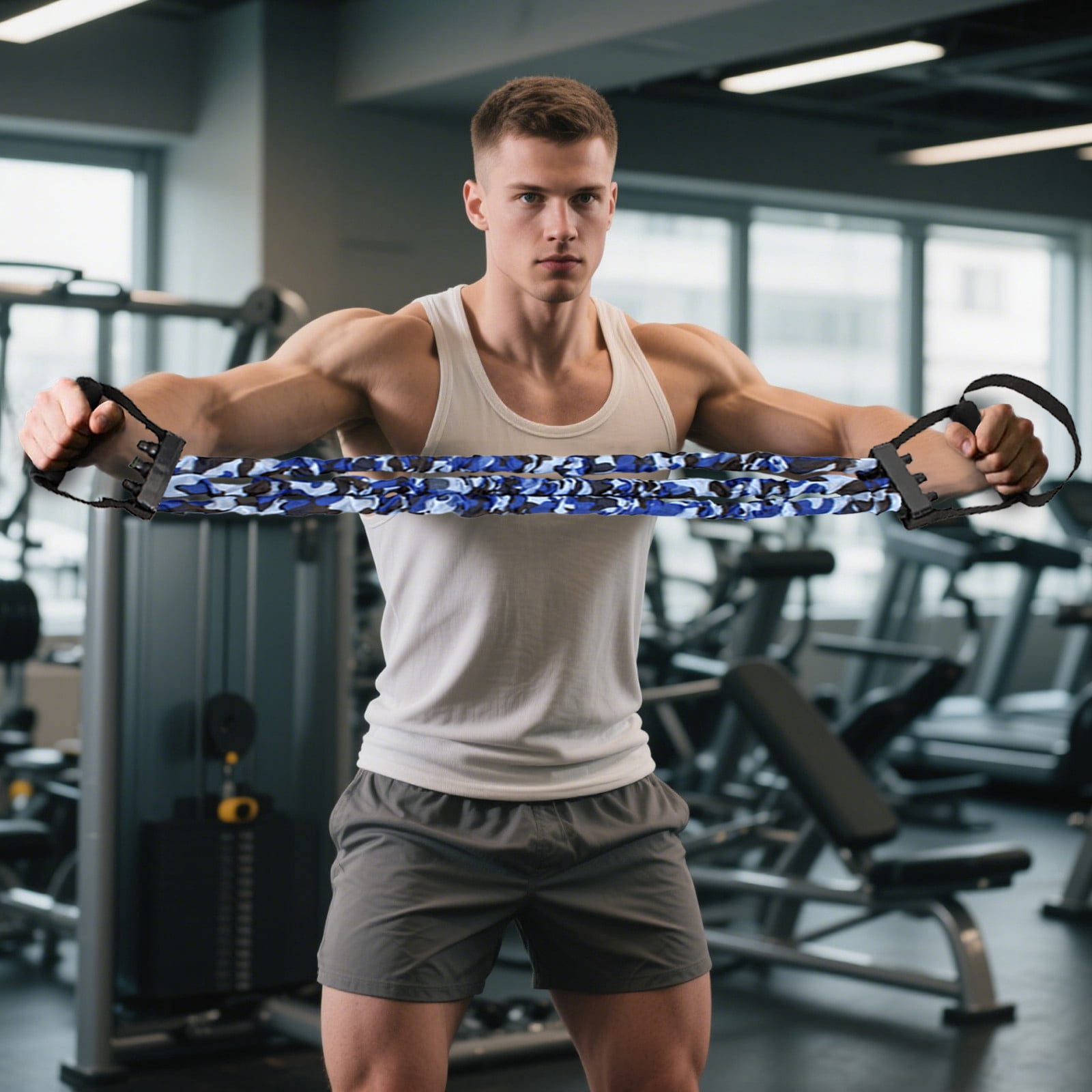 Fitness & Yoga Resistance Bands for Exercise Training Home Gym Strength Workouts for Adults and - Stretch Bands for Workouts