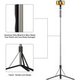 thumbnail image 4 of IBAOLE Selfie Stick Tripod Stand 59" Length Adjustable All in One Cell Phone Tripod with 33ft Wireless Remote Shutter, Phone&Camera Holder for iOS/Andriod Phones, Digital Cameras, etc black -, 4 of 7