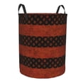 thumbnail image 3 of YFYANG Waterproof Laundry Hamper, Red Watercolor Geometry Laundry Basket Oxford Fabric with Handle Foldable, M, 3 of 8