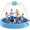 97 IN, variant on 97'' Dog Pool with Sprinkler, Foldable Dog Pools for Large Dogs, 2-in-1 Non-Slip Swimming Pool for Dogs & Kids, Heavy Duty Hard Plastic Pet Bathing Tub for Outdoor Backyard, Blue