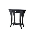 Modern Black Console Table with Drawer Elegant Entryway Accent Table