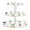 Bees Flying Around Flower Pots, variant on Cupcake Dessert Display Holder Tower Decorations For Party Wedding Birthday Anniversary A Set Of Garden Accessories