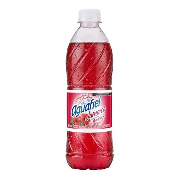 Agua Aguafiel sabor jamaica 500 ml