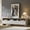 White Flat, variant on Papajet 70" Modern TV Stand for TVs Up to 80", Wood TV Console with Curved Profile Design & 2 Storage Cabinets for Living Room, Natural Oak
