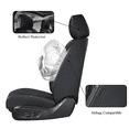 thumbnail image 6 of Coverado Luxury Car Seat Covers, 2 Seats Stylish Design Seat Protectors, Universal Fit for Most Cars, Black, 6 of 7