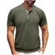 thumbnail image 1 of Tops para hombre, blusas y camisas de manga corta con cuello redondo para hombre. Blusa básica de color liso con cuello redondo y mangas cortas para hombre. Blusas de poliéster para hombre., 1 of 5