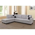 thumbnail image 2 of Star Home Living Corp Tracy Flannelette Fabric Left Facing Sectional in Gray, 2 of 2