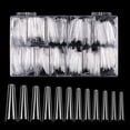 thumbnail image 1 of Labymos 480Pcs/Box Lengthen Nail Tips With Scale Cowboy Style Flat Manicure Nail Extension DIY Nail Molds, 1 of 7