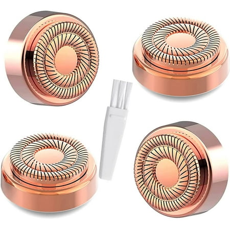 Flawless replacement heads, Women Facial Hair Remover Replacement Heads Generation 2 for Finishing Touch Flawless Facial Hair Removal Tool for Face, Double Halo Painless and Smooth, 4 Count