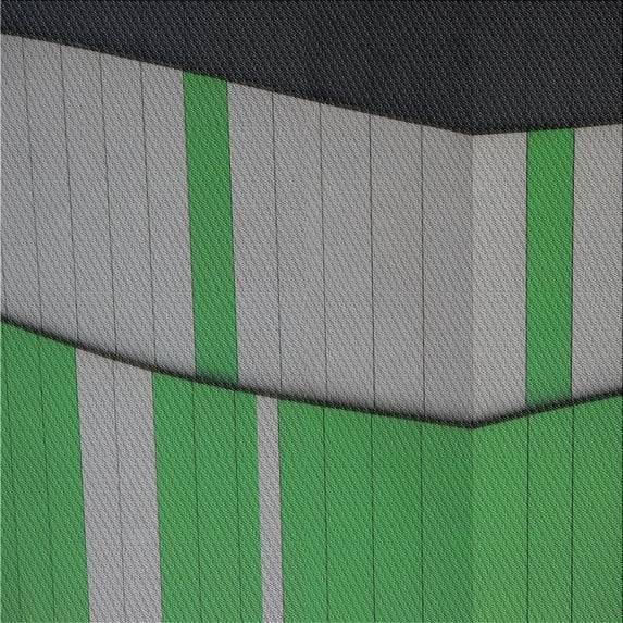 Ahgly Company Indoor Square Patterned Green Novelty Area Rugs, 8' Square