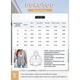 thumbnail image 4 of DOKOTOO Women's Hoodies Zip Up Oversized Sweatshirt Fall Casual Drawstring Waffle Hooded Jackets with Pocket S-2XL, 4 of 9