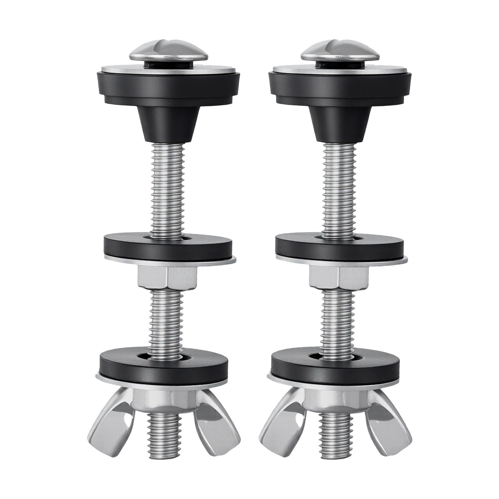 304 Stainless Steel Toilet Bolts Set Rust Resistant, Heavy Duty Toilet Seat & Tank Mounting Hardware, Premium Metal Bolts for Bathroom Toilet Repair