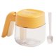 thumbnail image 2 of Contenedor de especias de cocina de gran capacidad con asa | Botella organizadora de condimentos con tapa abatible | Soporte duradero con múltiples compartimentos para hierbas y especias para, 2 of 3