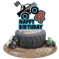 thumbnail image 1 of Cake Topper SugarGera Camión Grande 4.º Cumpleaños, 1 of 5