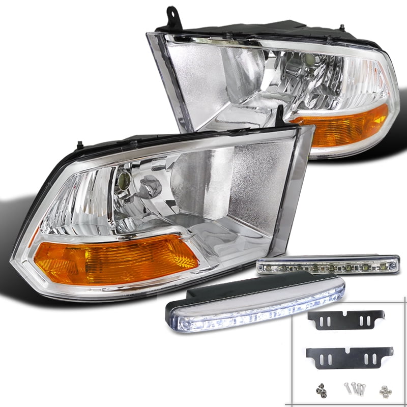 2011 Dodge Ram 1500 Headlights Spec-D Tuning For 2009-2012 Dodge Ram 1500 2500 3500 Diamond Chrome