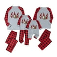 thumbnail image 1 of TopLLC Ensemble de Pyjamas Assortis pour la Famille avec Gnome Rouge de Noël, Manches Longues Classiques, Col Rond, Ensemble de Pyjamas de Noël Ajusté en Coton, Adulte, Tout-Petit, Bébé, 1 of 9