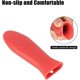 thumbnail image 2 of Soporte de silicona para mango caliente, paquete de 3 agarraderas para ollas, cubierta de goma, resistente al calor, antideslizante, fundas para agarraderas para sartenes de metal de hierro, 2 of 5