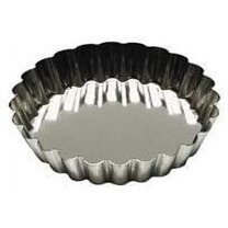 Gobel Tartlet Fluted Silver Finish Look Tinned Steel - 5-1/2"