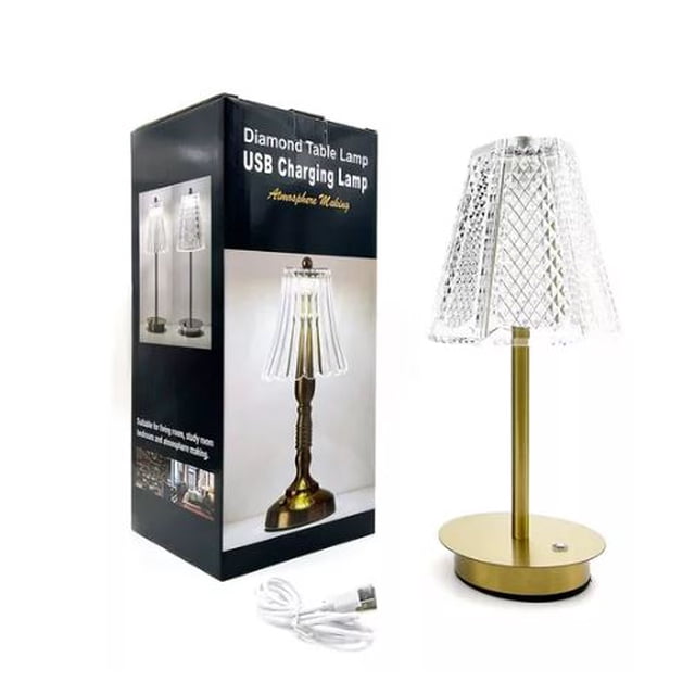Lámpara de escritorio recargables con luz nocturna LED de 3 colores decoración creativa para bares