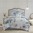 thumbnail image 3 of Madison Park 104" 8-Piece Cotton Printed Comforter Set in Blue, 3 of 12