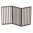 thumbnail image 7 of Wooden Pet Gate- Tall Freestanding 3-Panel Indoor Barrier Fence, Lightweight and Foldable for Dogs, Puppies, Pets- 54 x32â by PETMAKER (Dark Brown), 7 of 7