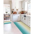 thumbnail image 3 of Yellow Cyan Kitchen Mats for Floor 2 Piece, Turquoise Gradient Absorbent Non-Slip Kitchen Rugs Comfort Standing Mat for Laundry, Hallways 23.6"x35.4"+23.6"x70.9", 3 of 9